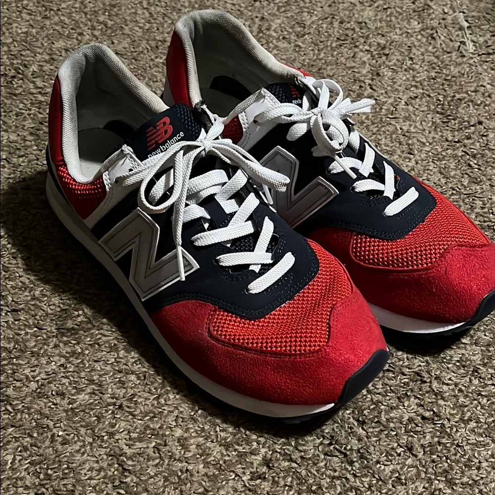 New Balance Red and Black Sneakers